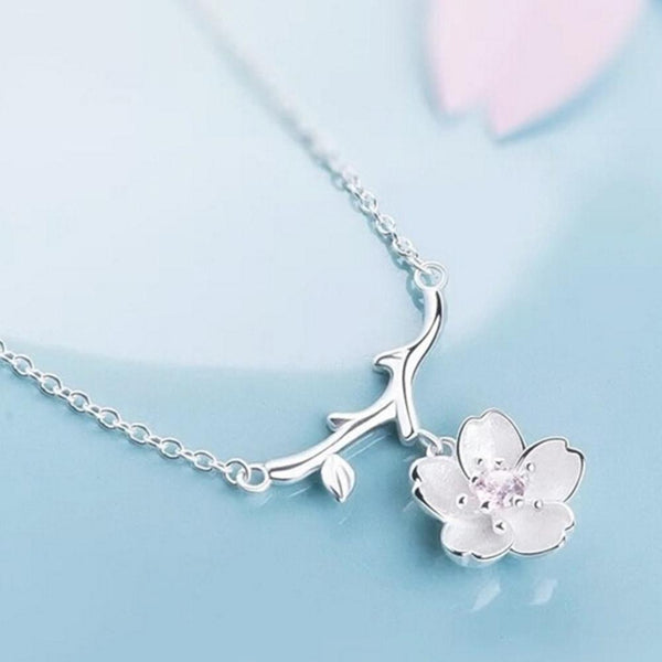 Cherry Blossom Pendant Necklace