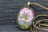 Cherry Blossom Crystal Glass Necklace